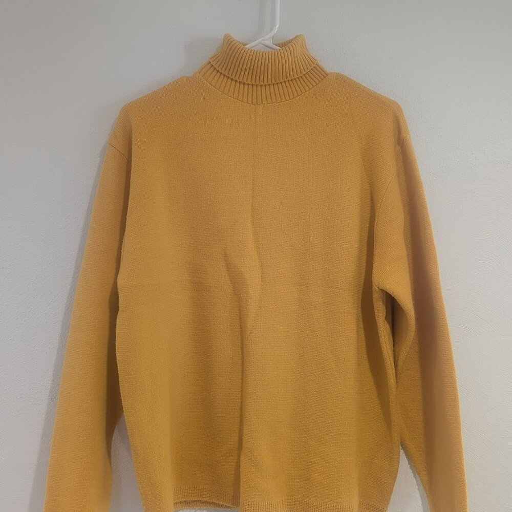 Puritan Double Knit Turtleneck Sweater - L
